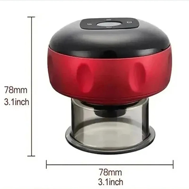 Smart Electric Vacuum Cupping Device Body Scraping Massager Heating Suction Cup Device Physical Fatigue Relief Beauty Health