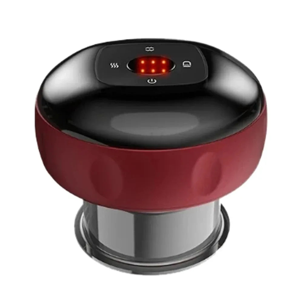 Smart Electric Vacuum Cupping Device Body Scraping Massager Heating Suction Cup Device Physical Fatigue Relief Beauty Health